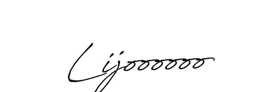 Use a signature maker to create a handwritten signature online. With this signature software, you can design (Antro_Vectra_Bolder) your own signature for name Lijoooooo. Lijoooooo signature style 7 images and pictures png