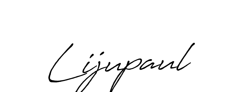Make a beautiful signature design for name Lijupaul. With this signature (Antro_Vectra_Bolder) style, you can create a handwritten signature for free. Lijupaul signature style 7 images and pictures png