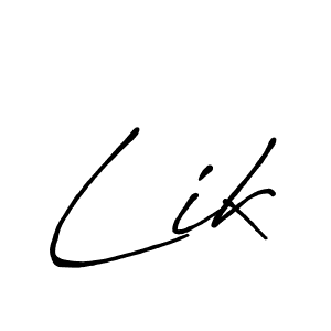 You can use this online signature creator to create a handwritten signature for the name Lik. This is the best online autograph maker. Lik signature style 7 images and pictures png