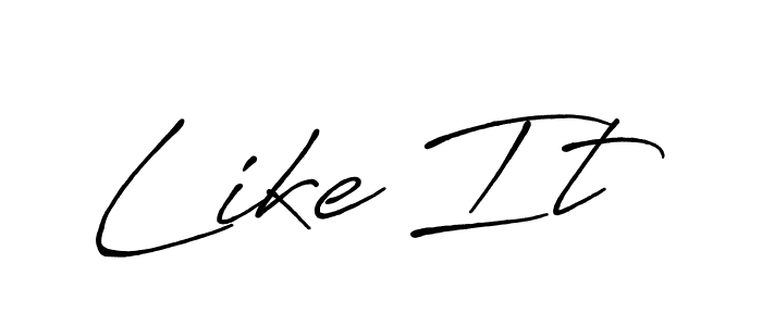 Design your own signature with our free online signature maker. With this signature software, you can create a handwritten (Antro_Vectra_Bolder) signature for name Like It. Like It signature style 7 images and pictures png