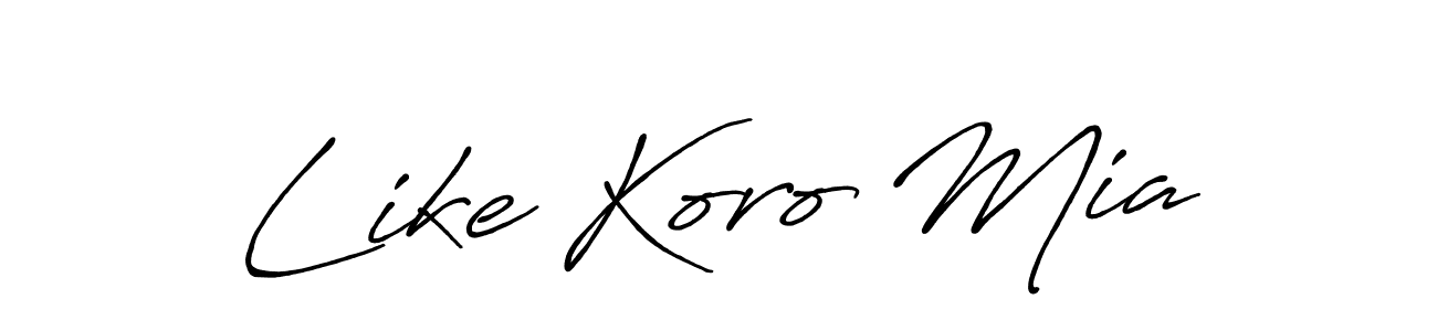 if you are searching for the best signature style for your name Like Koro Mia. so please give up your signature search. here we have designed multiple signature styles  using Antro_Vectra_Bolder. Like Koro Mia signature style 7 images and pictures png