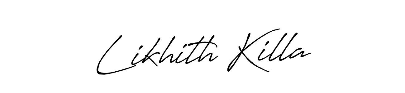 Antro_Vectra_Bolder is a professional signature style that is perfect for those who want to add a touch of class to their signature. It is also a great choice for those who want to make their signature more unique. Get Likhith Killa name to fancy signature for free. Likhith Killa signature style 7 images and pictures png