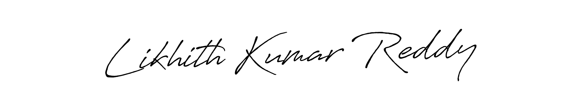 It looks lik you need a new signature style for name Likhith Kumar Reddy. Design unique handwritten (Antro_Vectra_Bolder) signature with our free signature maker in just a few clicks. Likhith Kumar Reddy signature style 7 images and pictures png