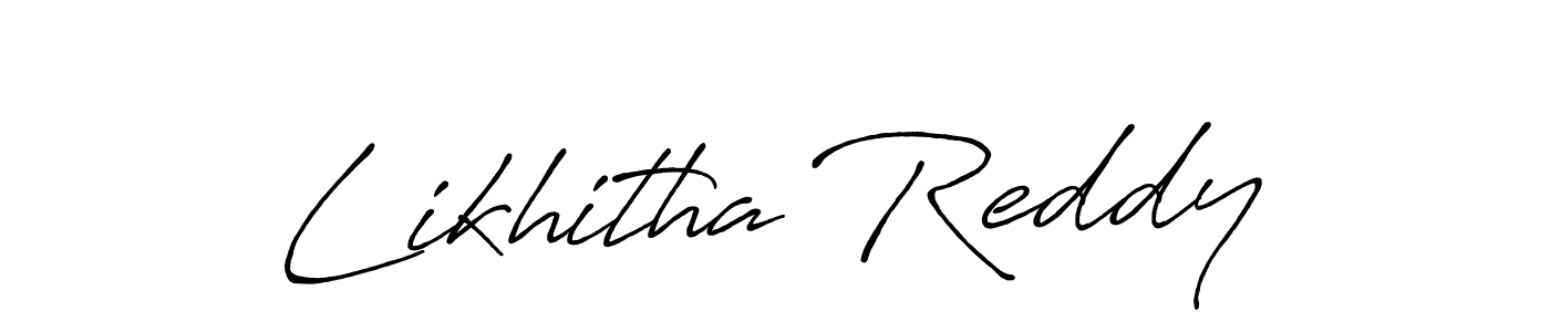 Likhitha Reddy stylish signature style. Best Handwritten Sign (Antro_Vectra_Bolder) for my name. Handwritten Signature Collection Ideas for my name Likhitha Reddy. Likhitha Reddy signature style 7 images and pictures png