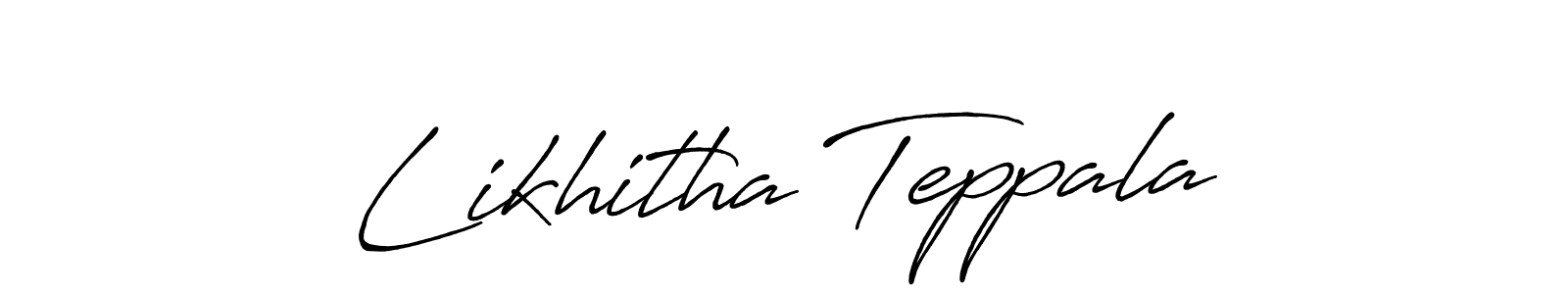This is the best signature style for the Likhitha Teppala name. Also you like these signature font (Antro_Vectra_Bolder). Mix name signature. Likhitha Teppala signature style 7 images and pictures png