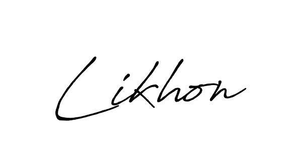 How to Draw Likhon signature style? Antro_Vectra_Bolder is a latest design signature styles for name Likhon. Likhon signature style 7 images and pictures png