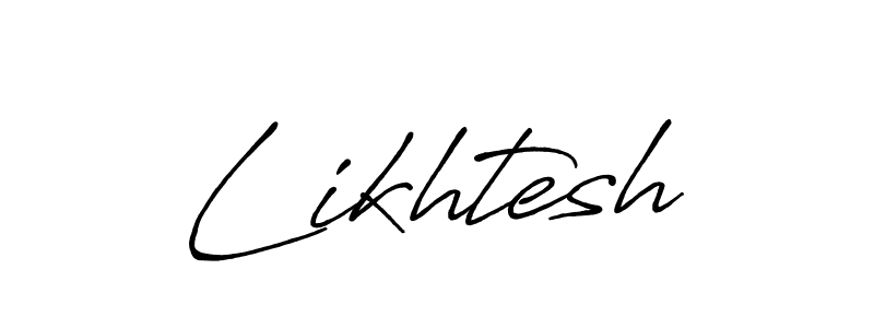 The best way (Antro_Vectra_Bolder) to make a short signature is to pick only two or three words in your name. The name Likhtesh include a total of six letters. For converting this name. Likhtesh signature style 7 images and pictures png