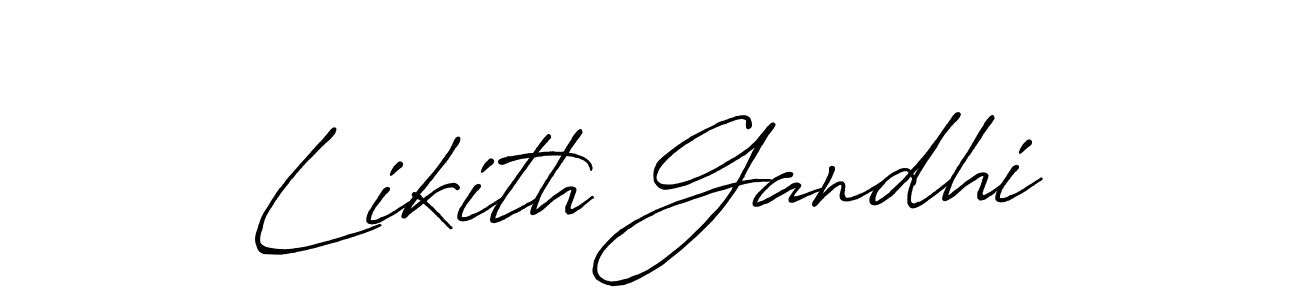 You can use this online signature creator to create a handwritten signature for the name Likith Gandhi. This is the best online autograph maker. Likith Gandhi signature style 7 images and pictures png