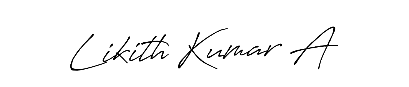 You should practise on your own different ways (Antro_Vectra_Bolder) to write your name (Likith Kumar A) in signature. don't let someone else do it for you. Likith Kumar A signature style 7 images and pictures png