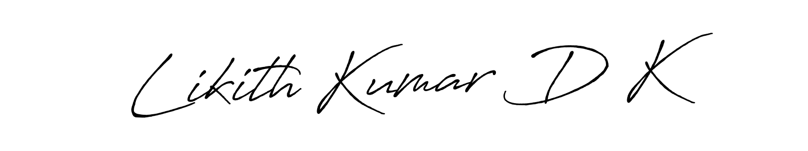 Make a beautiful signature design for name Likith Kumar D K. Use this online signature maker to create a handwritten signature for free. Likith Kumar D K signature style 7 images and pictures png