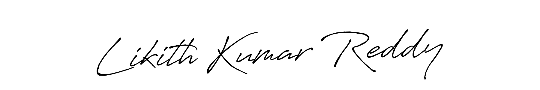 Use a signature maker to create a handwritten signature online. With this signature software, you can design (Antro_Vectra_Bolder) your own signature for name Likith Kumar Reddy. Likith Kumar Reddy signature style 7 images and pictures png