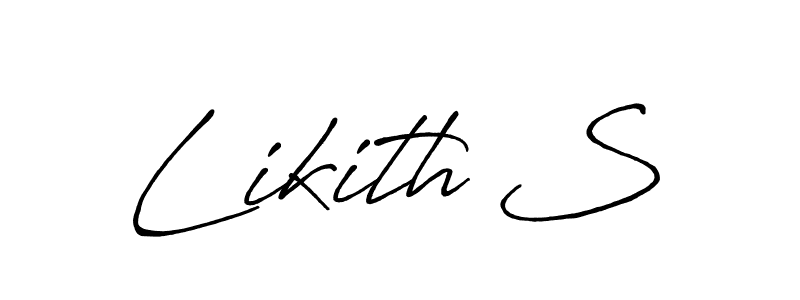 You can use this online signature creator to create a handwritten signature for the name Likith S. This is the best online autograph maker. Likith S signature style 7 images and pictures png