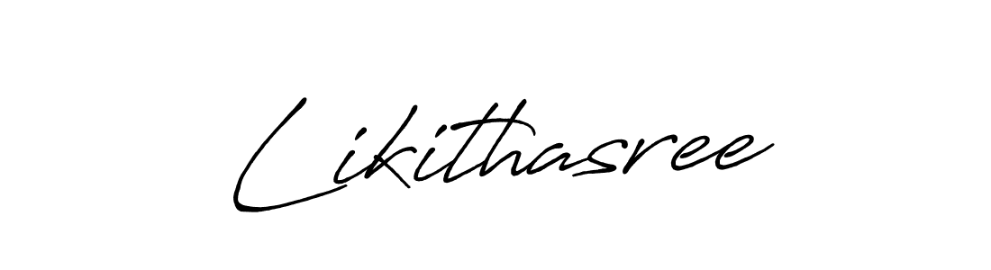 Create a beautiful signature design for name Likithasree. With this signature (Antro_Vectra_Bolder) fonts, you can make a handwritten signature for free. Likithasree signature style 7 images and pictures png