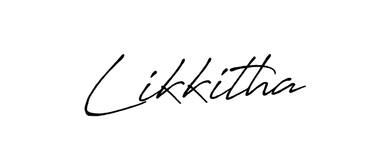 Likkitha stylish signature style. Best Handwritten Sign (Antro_Vectra_Bolder) for my name. Handwritten Signature Collection Ideas for my name Likkitha. Likkitha signature style 7 images and pictures png