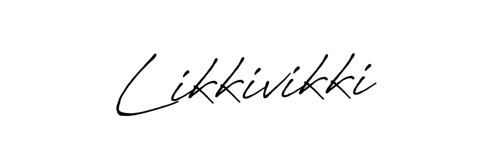 The best way (Antro_Vectra_Bolder) to make a short signature is to pick only two or three words in your name. The name Likkivikki include a total of six letters. For converting this name. Likkivikki signature style 7 images and pictures png