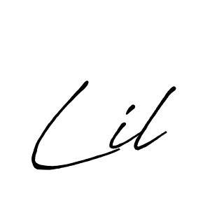 Design your own signature with our free online signature maker. With this signature software, you can create a handwritten (Antro_Vectra_Bolder) signature for name Lil. Lil signature style 7 images and pictures png