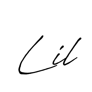 Design your own signature with our free online signature maker. With this signature software, you can create a handwritten (Antro_Vectra_Bolder) signature for name Lil. Lil signature style 7 images and pictures png