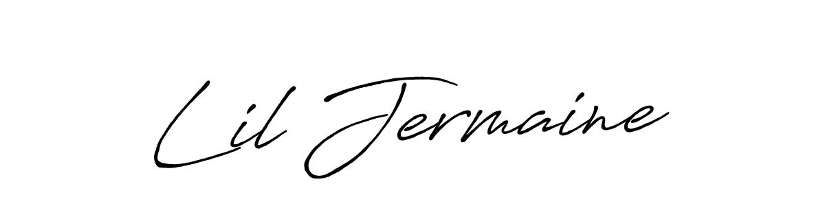 Make a beautiful signature design for name Lil Jermaine. With this signature (Antro_Vectra_Bolder) style, you can create a handwritten signature for free. Lil Jermaine signature style 7 images and pictures png