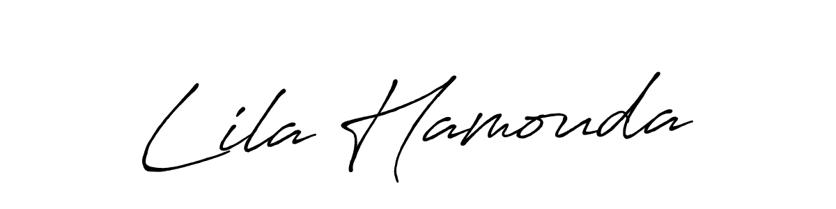 if you are searching for the best signature style for your name Lila Hamouda. so please give up your signature search. here we have designed multiple signature styles  using Antro_Vectra_Bolder. Lila Hamouda signature style 7 images and pictures png