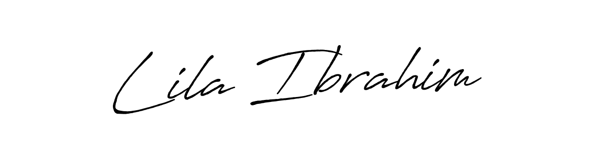 Use a signature maker to create a handwritten signature online. With this signature software, you can design (Antro_Vectra_Bolder) your own signature for name Lila Ibrahim. Lila Ibrahim signature style 7 images and pictures png