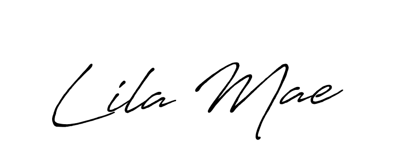 Create a beautiful signature design for name Lila Mae. With this signature (Antro_Vectra_Bolder) fonts, you can make a handwritten signature for free. Lila Mae signature style 7 images and pictures png