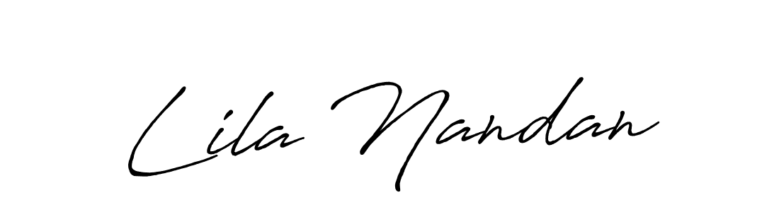 Once you've used our free online signature maker to create your best signature Antro_Vectra_Bolder style, it's time to enjoy all of the benefits that Lila Nandan name signing documents. Lila Nandan signature style 7 images and pictures png