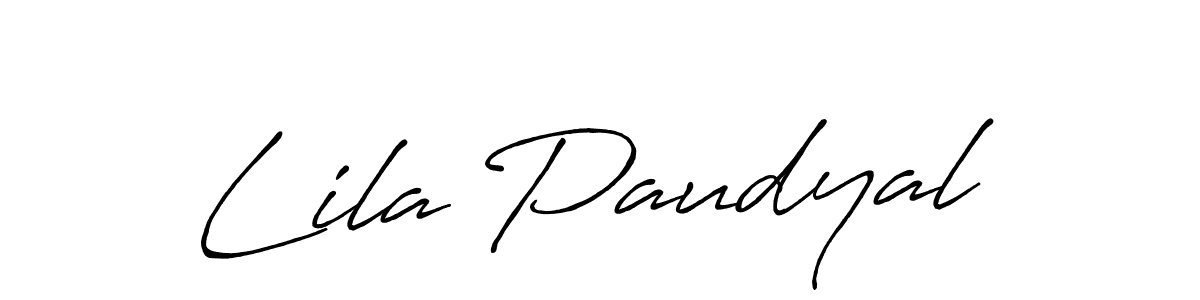 if you are searching for the best signature style for your name Lila Paudyal. so please give up your signature search. here we have designed multiple signature styles  using Antro_Vectra_Bolder. Lila Paudyal signature style 7 images and pictures png
