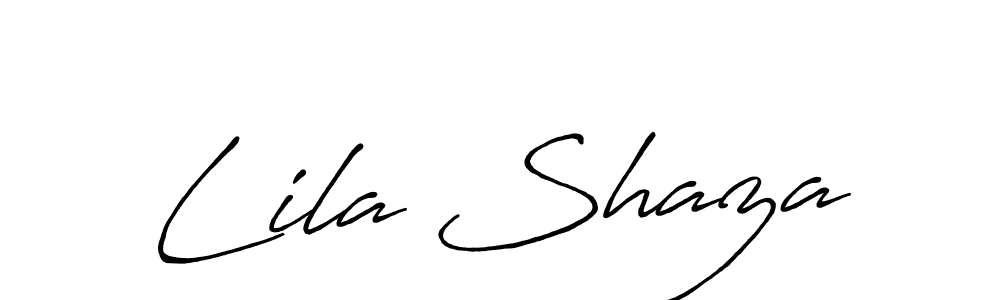 How to Draw Lila Shaza signature style? Antro_Vectra_Bolder is a latest design signature styles for name Lila Shaza. Lila Shaza signature style 7 images and pictures png