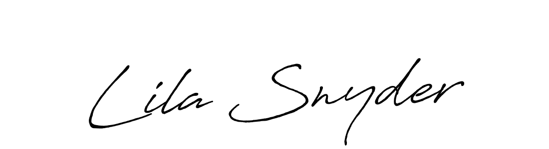 Also You can easily find your signature by using the search form. We will create Lila Snyder name handwritten signature images for you free of cost using Antro_Vectra_Bolder sign style. Lila Snyder signature style 7 images and pictures png