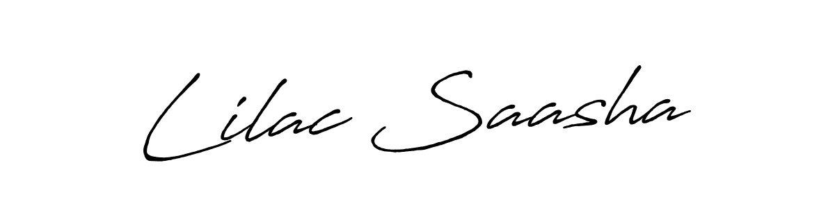 The best way (Antro_Vectra_Bolder) to make a short signature is to pick only two or three words in your name. The name Lilac Saasha include a total of six letters. For converting this name. Lilac Saasha signature style 7 images and pictures png