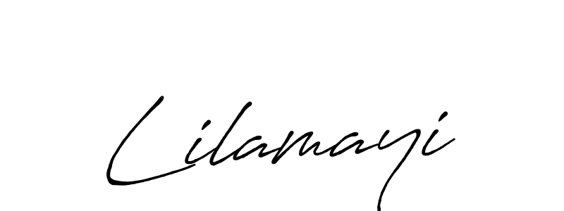 Design your own signature with our free online signature maker. With this signature software, you can create a handwritten (Antro_Vectra_Bolder) signature for name Lilamayi. Lilamayi signature style 7 images and pictures png