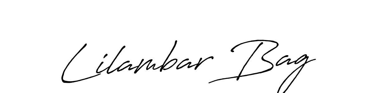 Create a beautiful signature design for name Lilambar Bag. With this signature (Antro_Vectra_Bolder) fonts, you can make a handwritten signature for free. Lilambar Bag signature style 7 images and pictures png