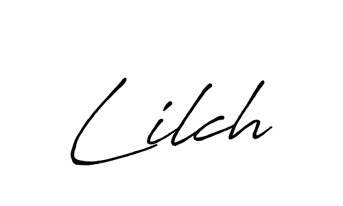 Use a signature maker to create a handwritten signature online. With this signature software, you can design (Antro_Vectra_Bolder) your own signature for name Lilch. Lilch signature style 7 images and pictures png