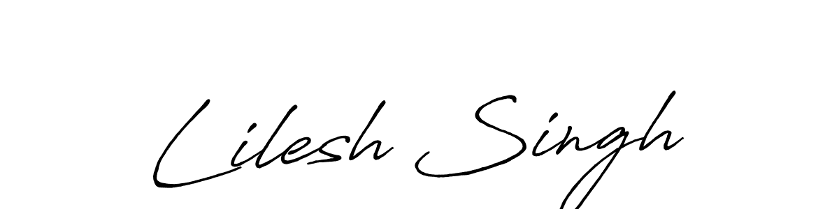 Make a short Lilesh Singh signature style. Manage your documents anywhere anytime using Antro_Vectra_Bolder. Create and add eSignatures, submit forms, share and send files easily. Lilesh Singh signature style 7 images and pictures png