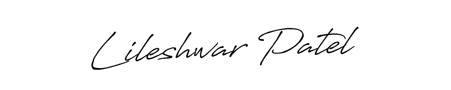 Similarly Antro_Vectra_Bolder is the best handwritten signature design. Signature creator online .You can use it as an online autograph creator for name Lileshwar Patel. Lileshwar Patel signature style 7 images and pictures png