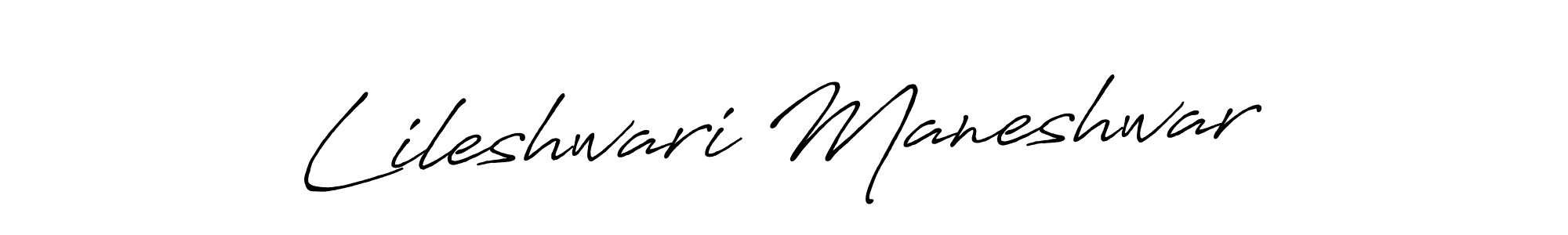 Also You can easily find your signature by using the search form. We will create Lileshwari Maneshwar name handwritten signature images for you free of cost using Antro_Vectra_Bolder sign style. Lileshwari Maneshwar signature style 7 images and pictures png