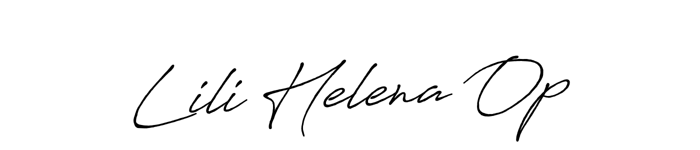 This is the best signature style for the Lili Helena Op name. Also you like these signature font (Antro_Vectra_Bolder). Mix name signature. Lili Helena Op signature style 7 images and pictures png