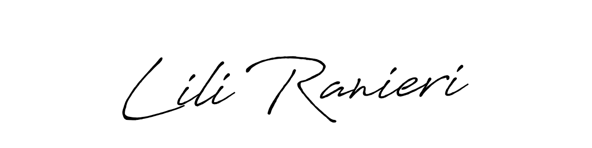 It looks lik you need a new signature style for name Lili Ranieri. Design unique handwritten (Antro_Vectra_Bolder) signature with our free signature maker in just a few clicks. Lili Ranieri signature style 7 images and pictures png