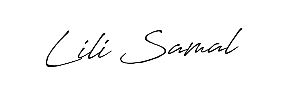 It looks lik you need a new signature style for name Lili Samal. Design unique handwritten (Antro_Vectra_Bolder) signature with our free signature maker in just a few clicks. Lili Samal signature style 7 images and pictures png