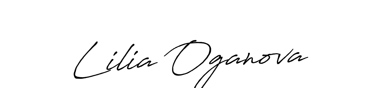 Also You can easily find your signature by using the search form. We will create Lilia Oganova name handwritten signature images for you free of cost using Antro_Vectra_Bolder sign style. Lilia Oganova signature style 7 images and pictures png