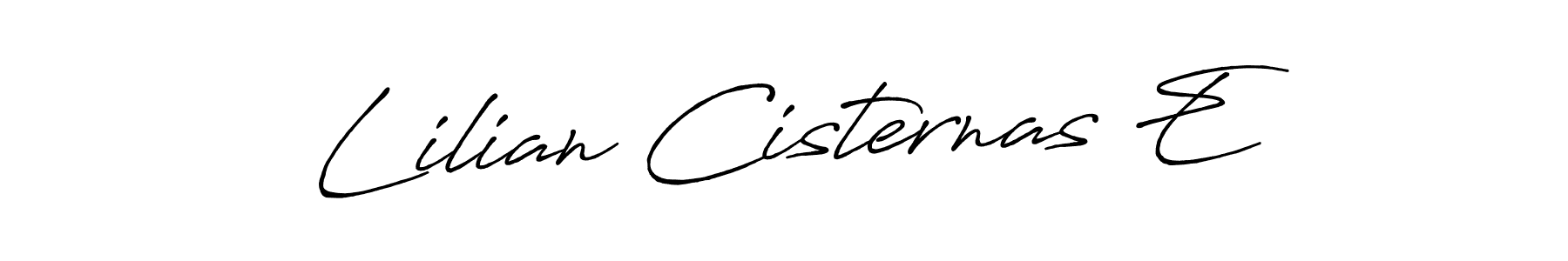 Create a beautiful signature design for name Lilian Cisternas E. With this signature (Antro_Vectra_Bolder) fonts, you can make a handwritten signature for free. Lilian Cisternas E signature style 7 images and pictures png