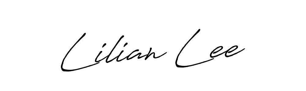 Similarly Antro_Vectra_Bolder is the best handwritten signature design. Signature creator online .You can use it as an online autograph creator for name Lilian Lee. Lilian Lee signature style 7 images and pictures png