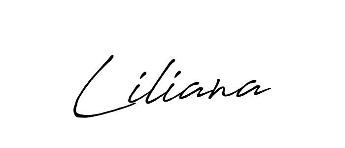 Also You can easily find your signature by using the search form. We will create Liliana name handwritten signature images for you free of cost using Antro_Vectra_Bolder sign style. Liliana signature style 7 images and pictures png