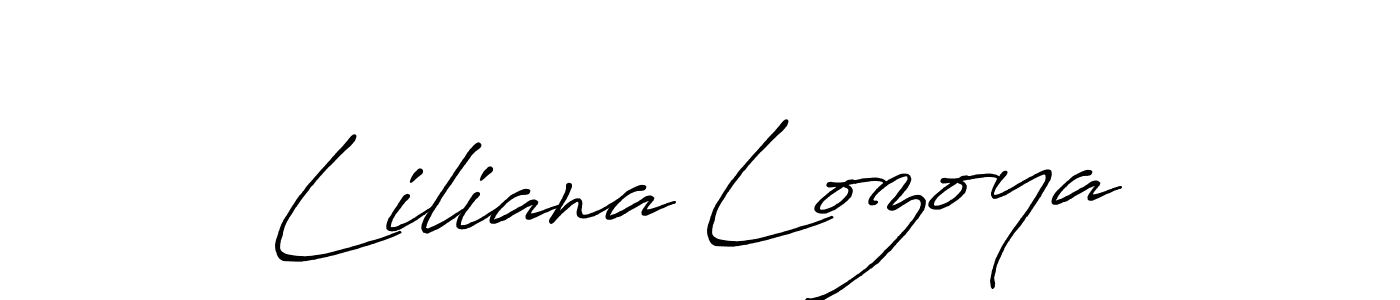 if you are searching for the best signature style for your name Liliana Lozoya. so please give up your signature search. here we have designed multiple signature styles  using Antro_Vectra_Bolder. Liliana Lozoya signature style 7 images and pictures png