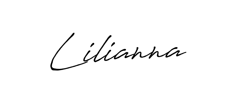 Similarly Antro_Vectra_Bolder is the best handwritten signature design. Signature creator online .You can use it as an online autograph creator for name Lilianna. Lilianna signature style 7 images and pictures png