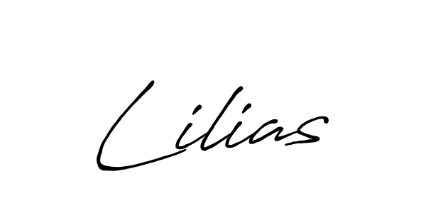 How to make Lilias signature? Antro_Vectra_Bolder is a professional autograph style. Create handwritten signature for Lilias name. Lilias signature style 7 images and pictures png