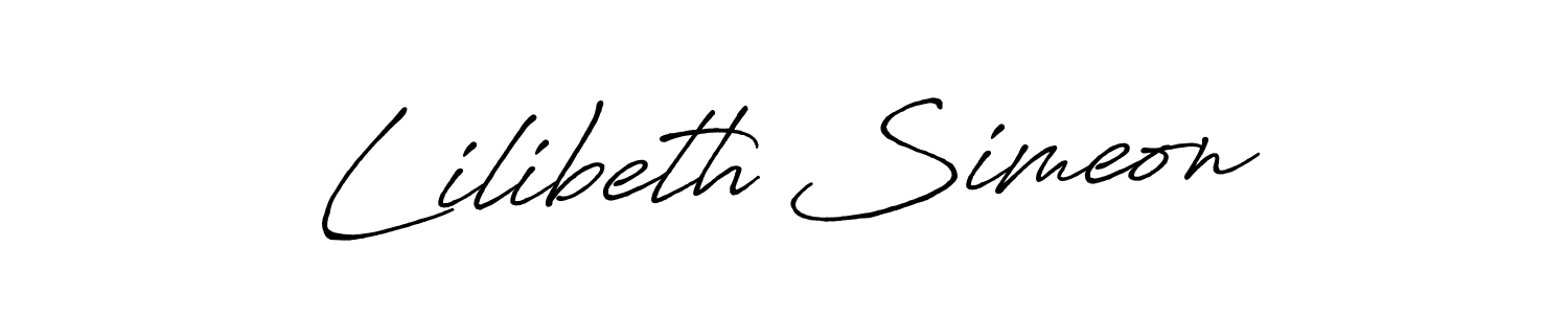 It looks lik you need a new signature style for name Lilibeth Simeon. Design unique handwritten (Antro_Vectra_Bolder) signature with our free signature maker in just a few clicks. Lilibeth Simeon signature style 7 images and pictures png