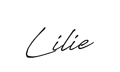 Design your own signature with our free online signature maker. With this signature software, you can create a handwritten (Antro_Vectra_Bolder) signature for name Lilie. Lilie signature style 7 images and pictures png