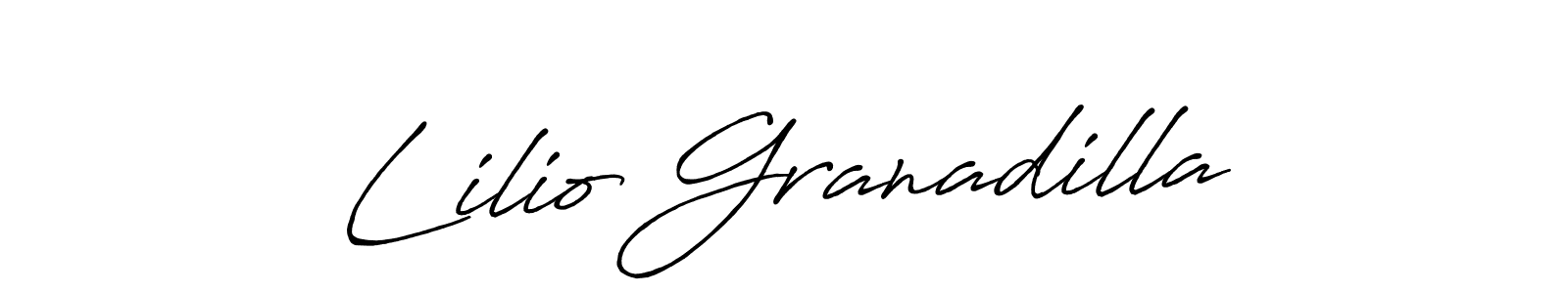 Design your own signature with our free online signature maker. With this signature software, you can create a handwritten (Antro_Vectra_Bolder) signature for name Lilio Granadilla. Lilio Granadilla signature style 7 images and pictures png
