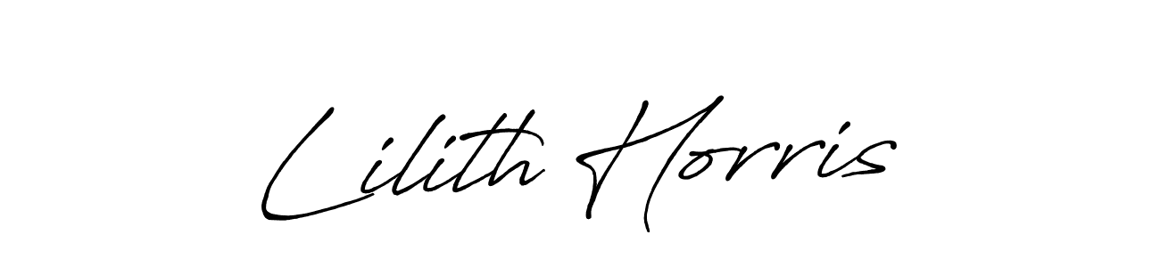 Design your own signature with our free online signature maker. With this signature software, you can create a handwritten (Antro_Vectra_Bolder) signature for name Lilith Horris. Lilith Horris signature style 7 images and pictures png